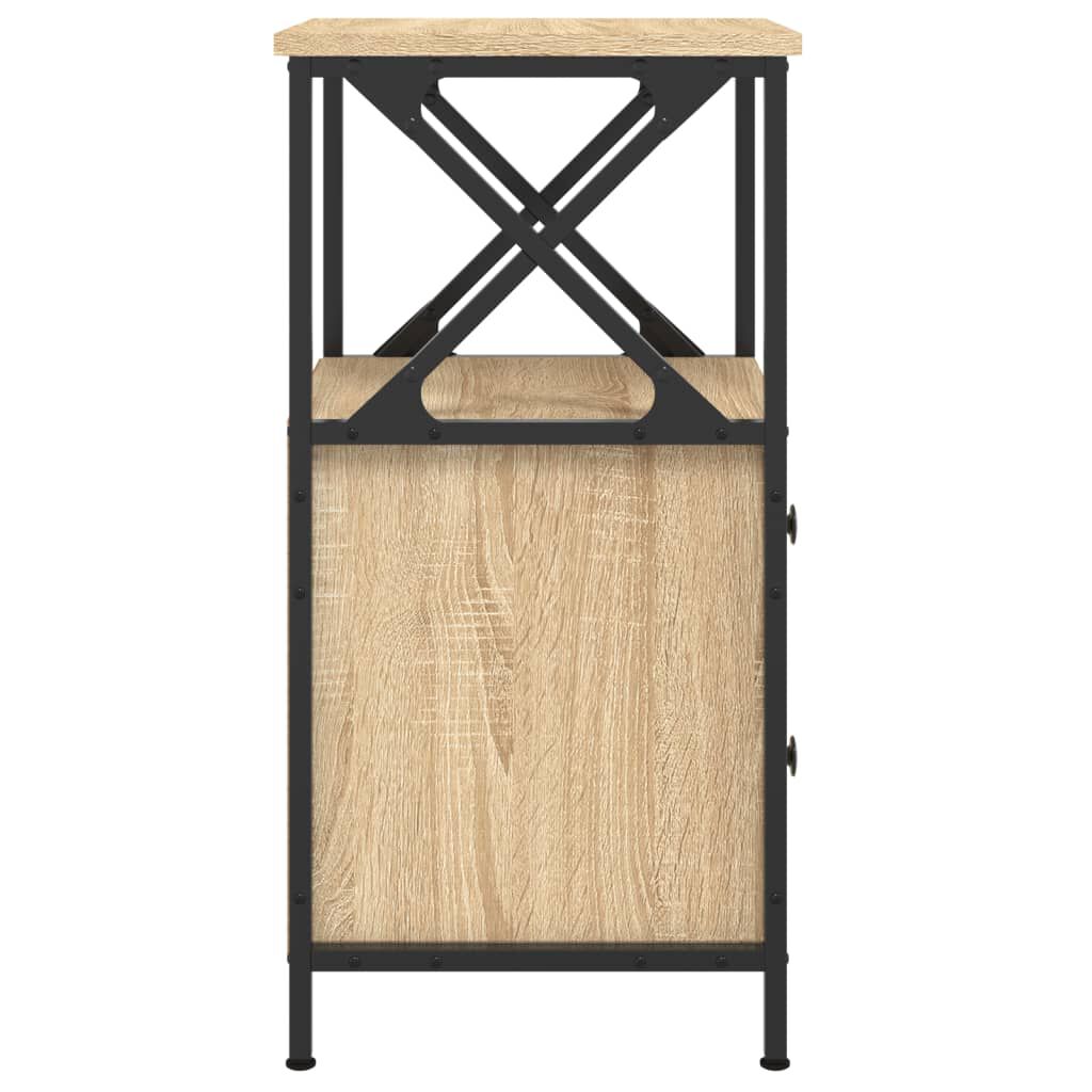 vidaXL Κομοδίνο Sonoma Δρυς 34 x 35,5 x 70 εκ. από Επεξεργασμένο Ξύλο