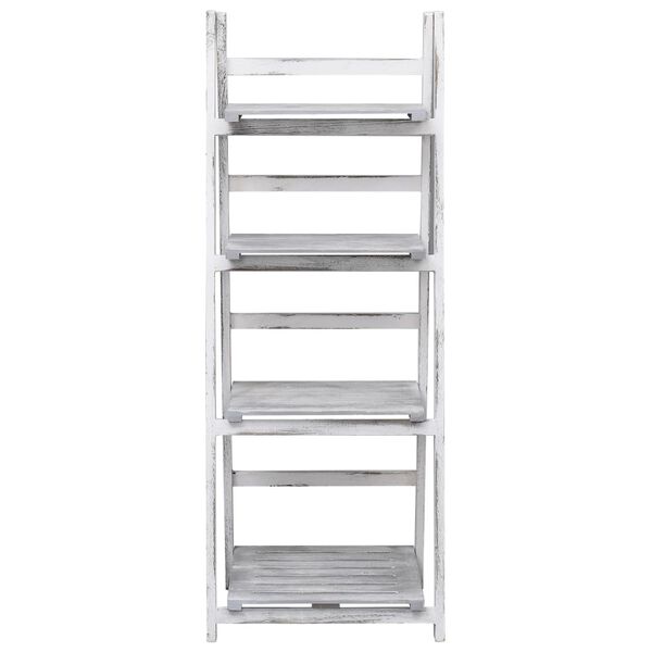 vidaXL Ραφιέρα Φυτών Τετραώροφη Γκρι 43 x 33 x 113 εκ. Ξύλινη