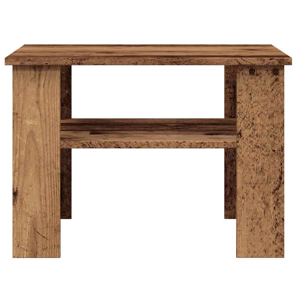 vidaXL Τραπεζάκι σαλονιού παλιό ξύλο 60x60x42 cm Ξύλο μηχανής