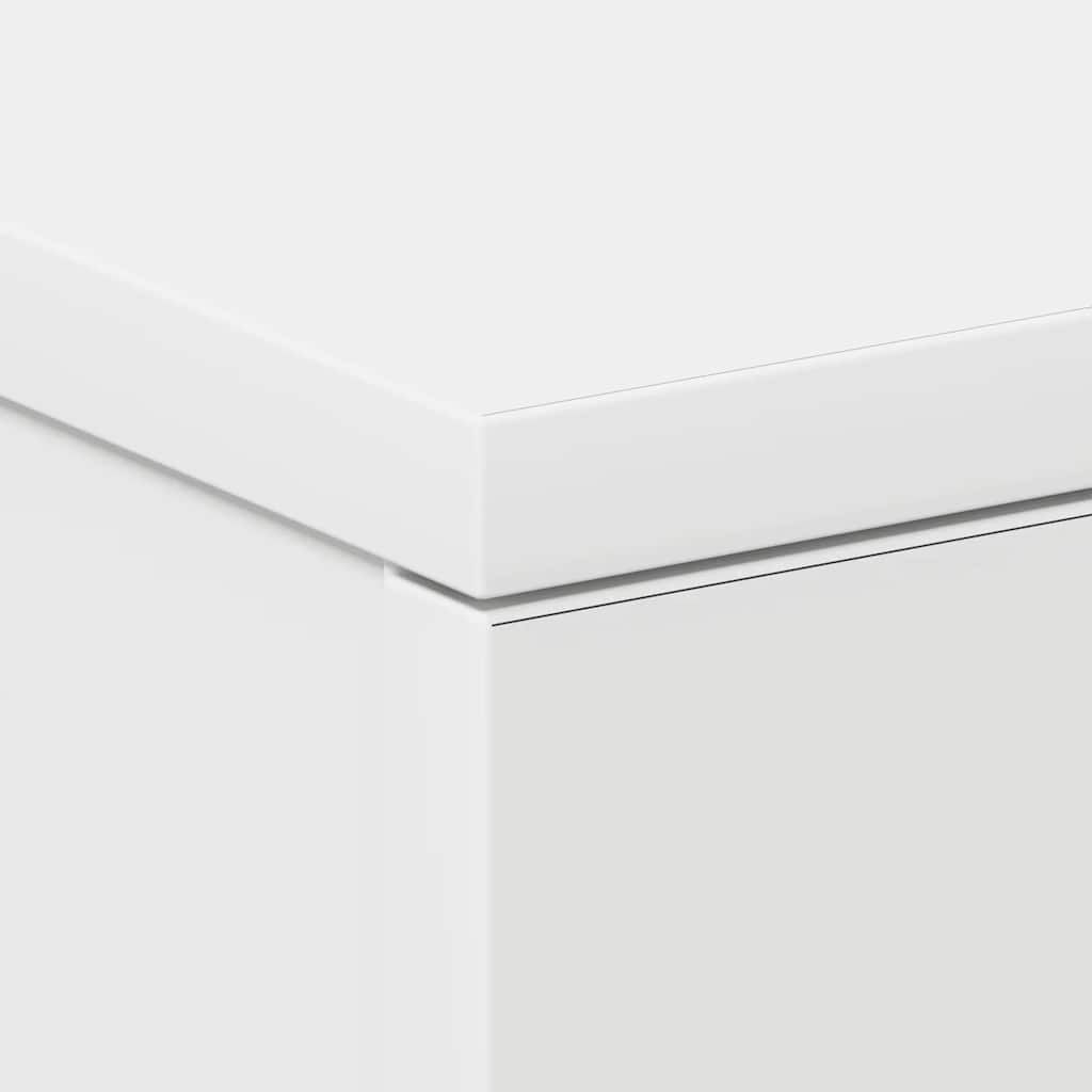 vidaXL Κομοδίνα 2 τεμ. Λευκά 38 x 35 x 56 εκ. από Επεξ. Ξύλο