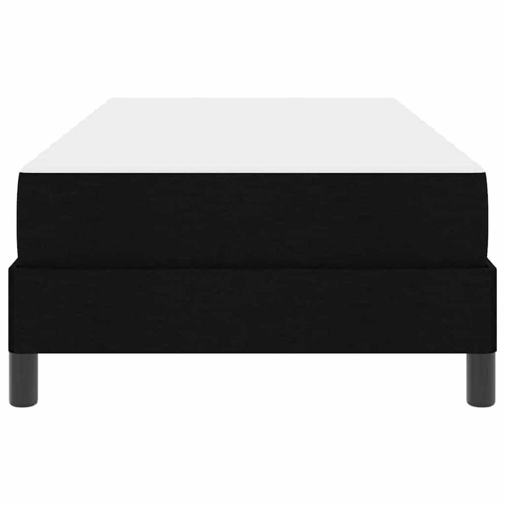 vidaXL Κρεβάτι με ελατήρια με στρώμα Μαύρο 90 x 200 cm ύφασμα