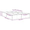 vidaXL Σκελετός Κρεβατιού Λευκό 150 x 200 cm Επεξεργασμένο ξύλο