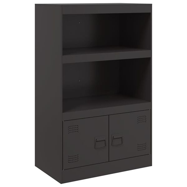 vidaXL Ντουλάπι Μαύρο 67x39x107 εκ. από Ατσάλι