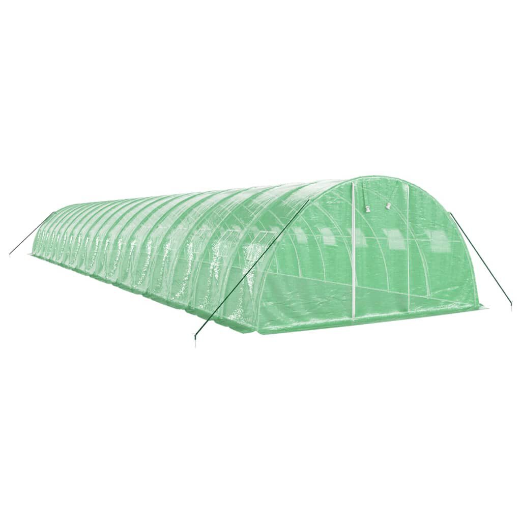 vidaXL Θερμοκήπιο Πράσινο 72 μ² 18 x 4 x 2 μ. με Ατσάλινο Πλαίσιο