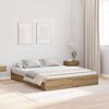 vidaXL Κρεβάτι με αποθηκευτικό χώρο artisan δρυς 150 x 200 cm