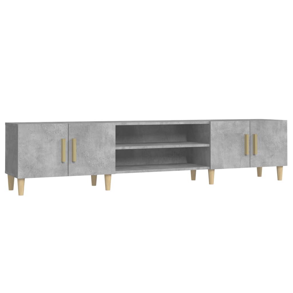 vidaXL Έπιπλο Τηλεόρασης Γκρι Σκυρ. 180x31,5x40 εκ. Επεξ. Ξύλο