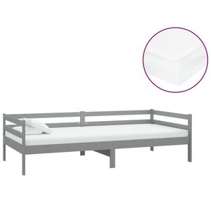 vidaXL &Kappa;&alpha;&nu;&alpha;&pi;έ&sigmaf; &Kappa;&rho;&epsilon;&beta;ά&tau;&iota; &mu;&epsilon; &Sigma;&tau;&rho;ώ&mu;&alpha; 90 x 200 &epsilon;&kappa;. &Gamma;&kappa;&rho;&iota; &Mu;&alpha;&sigma;ί&phi; &Xi;ύ&lambda;&omicron; &Pi;&epsilon;ύ&kappa;&omicron;&upsilon;