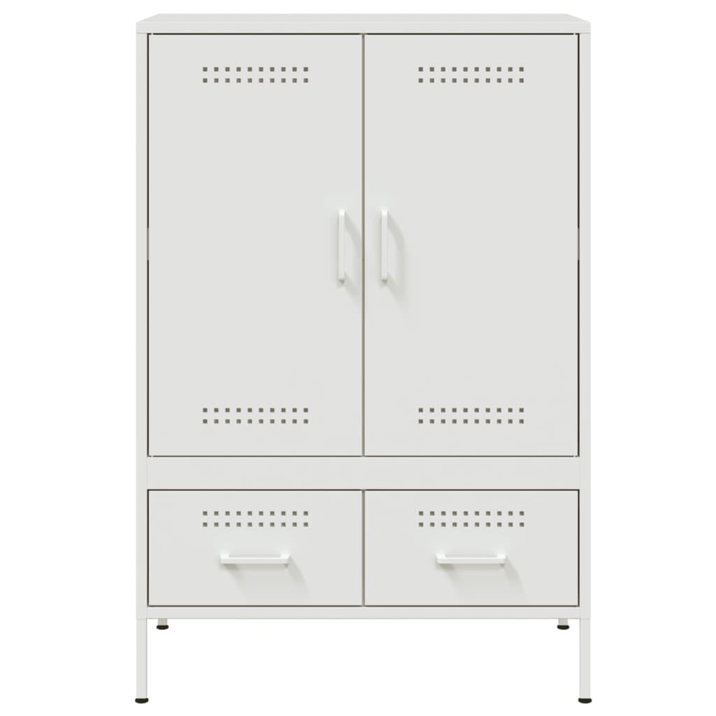 vidaXL Ντουλάπι Λευκό 68x39x101,5 εκ. από Χάλυβα