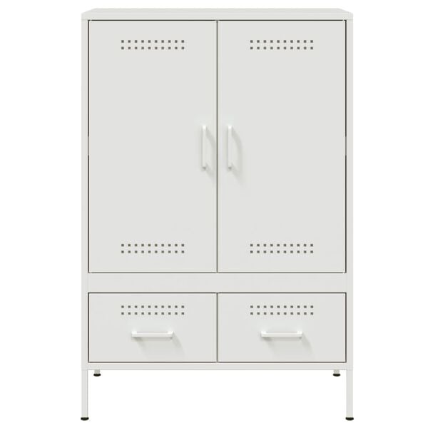 vidaXL Ντουλάπι Λευκό 68x39x101,5 εκ. από Χάλυβα