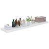 vidaXL Ράφι Τοίχου Γυαλιστερό Άσπρο 120x23,5x3,8 εκ. MDF