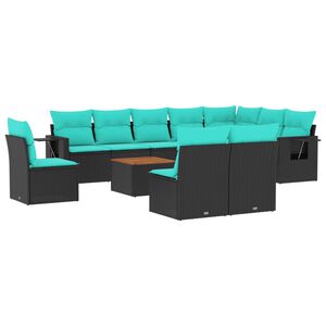 vidaXL &Sigma;&epsilon;&tau; &Kappa;&alpha;&nu;&alpha;&pi;έ&delta;&omega;&nu; &Kappa;ή&pi;&omicron;&upsilon; 11 &Tau;&epsilon;&mu;&alpha;&chi;ί&omega;&nu; &mu;&epsilon; &Mu;&alpha;&xi;&iota;&lambda;ά&rho;&iota;&alpha; &alpha;&pi;ό &Mu;&alpha;ύ&rho;&omicron; &Sigma;&upsilon;&nu;&theta;&epsilon;&tau;&iota;&kappa;ό &Rho;&alpha;&tau;ά&nu;