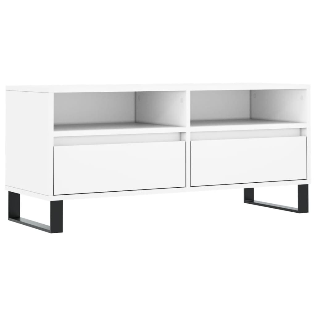 vidaXL Έπιπλο Τηλεόρασης Λευκό 100x34,5x44,5 εκ. Επεξεργασμένο Ξύλο