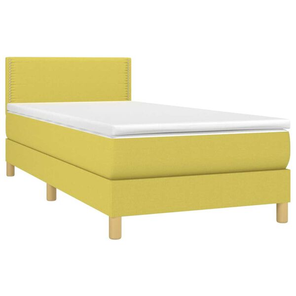 vidaXL &Kappa;&rho;&epsilon;&beta;ά&tau;&iota; Boxspring &mu;&epsilon; &Sigma;&tau;&rho;ώ&mu;&alpha; & LED &Pi;&rho;ά&sigma;&iota;&nu;&omicron; 100x200 &epsilon;&kappa; &Upsilon;&phi;&alpha;&sigma;&mu;ά&tau;&iota;&nu;&omicron;
