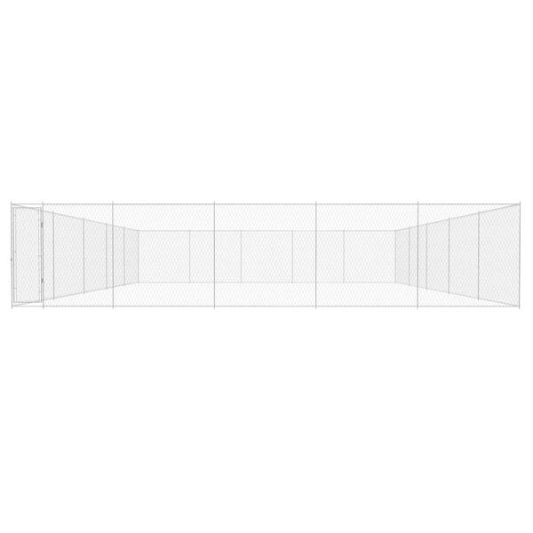 vidaXL Κλουβί Σκύλου Εξωτερικού Χώρου 950x950x185 εκ. Γαλβαν. Ατσάλι