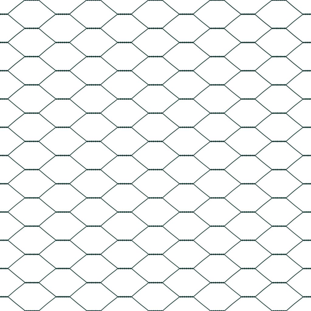 vidaXL Hexagon Fence Πράσινο 0.5x10 μ Χάλυβας