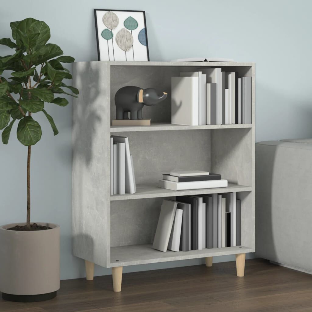 vidaXL Ντουλάπι Γκρι Σκυροδέματος 69,5x32,5x90 εκ. Επεξεργασμένο Ξύλο