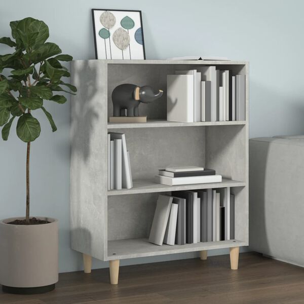 vidaXL Ντουλάπι Γκρι Σκυροδέματος 69,5x32,5x90 εκ. Επεξεργασμένο Ξύλο