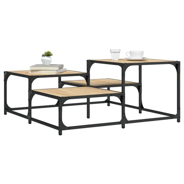 vidaXL Τραπεζάκι Σαλονιού Sonoma Δρυς 87,5x87,5x40 εκ. Επεξεργ. Ξύλο