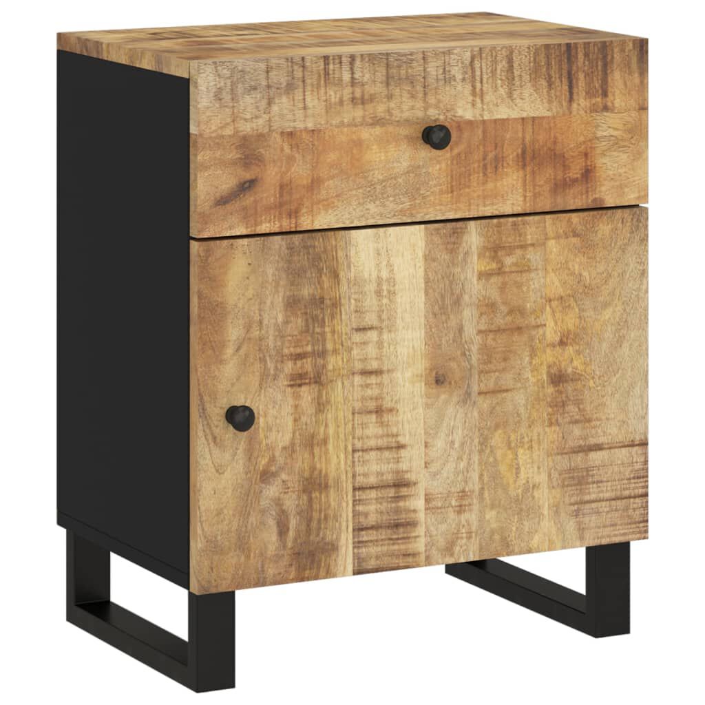 vidaXL Κομοδίνο 50x33x60 εκ. Μασίφ Ξύλο Μάνγκο & Επεξεργασμένο Ξύλο