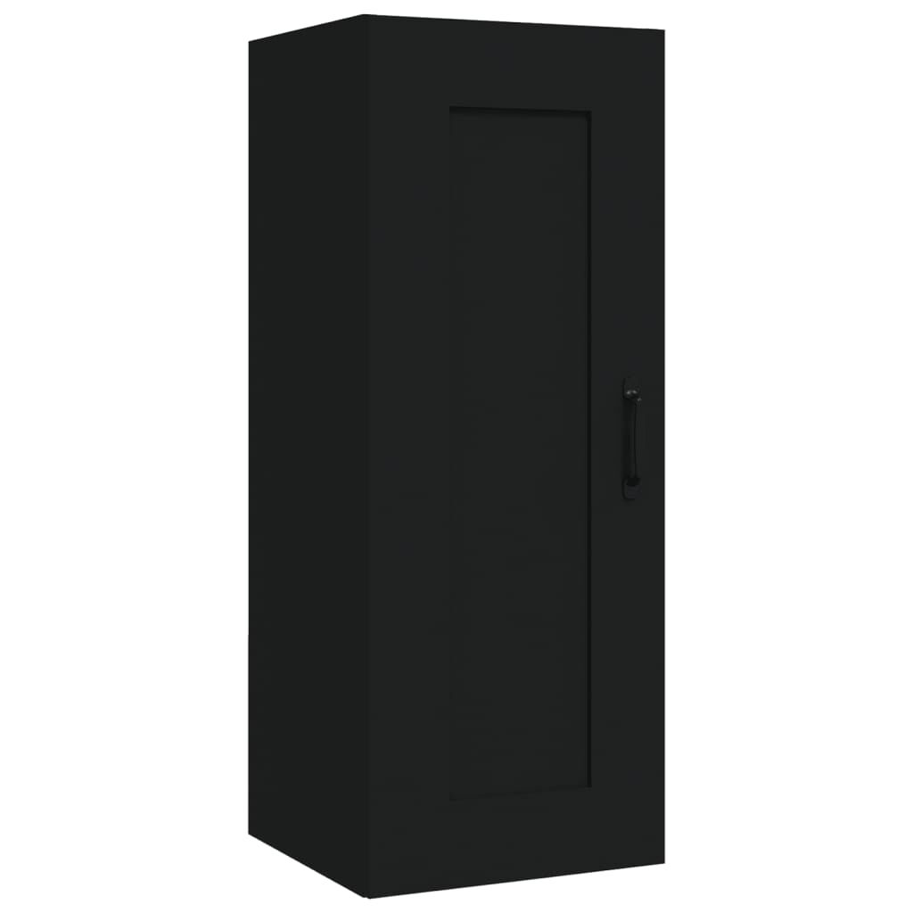 vidaXL Ντουλάπι Κρεμαστό Μαύρο 35 x 34 x 90 εκ. Επεξεργασμένο Ξύλο
