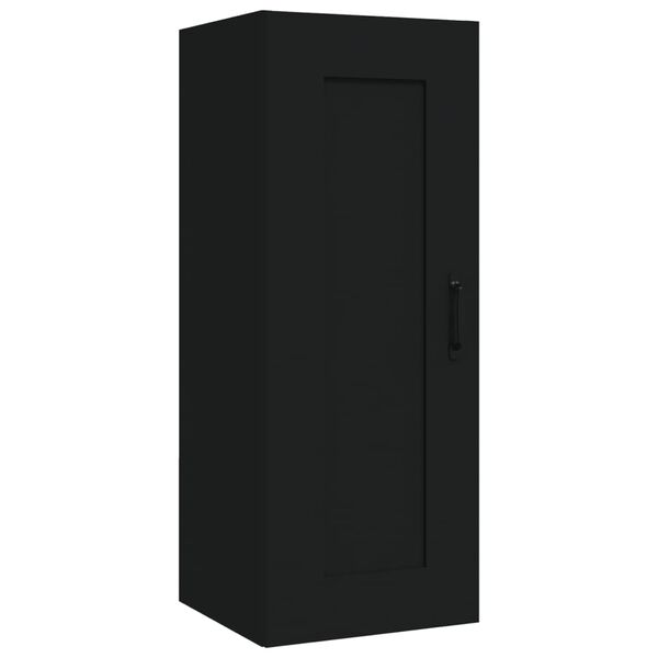 vidaXL Ντουλάπι Κρεμαστό Μαύρο 35 x 34 x 90 εκ. Επεξεργασμένο Ξύλο