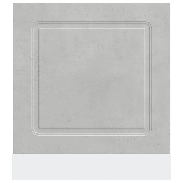 vidaXL Πίνακας πλυντηρίου πιάτων "Kalmar" Concrete Grey 60x1,5x67 cm