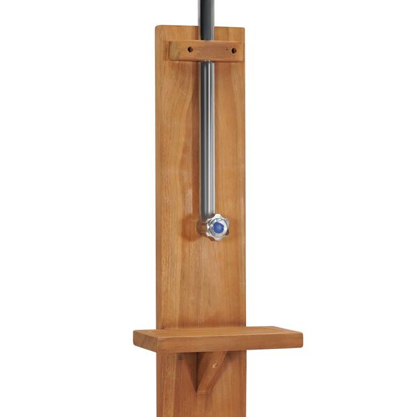 vidaXL Ντουζιέρα Κήπου 75 x 75 x 210 εκ. Μασίφ Ξύλο Teak