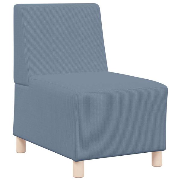 vidaXL Μοναδικός Καναπές χωρίς Χερούλια Μπλε 55 x 74 x 82 εκ.