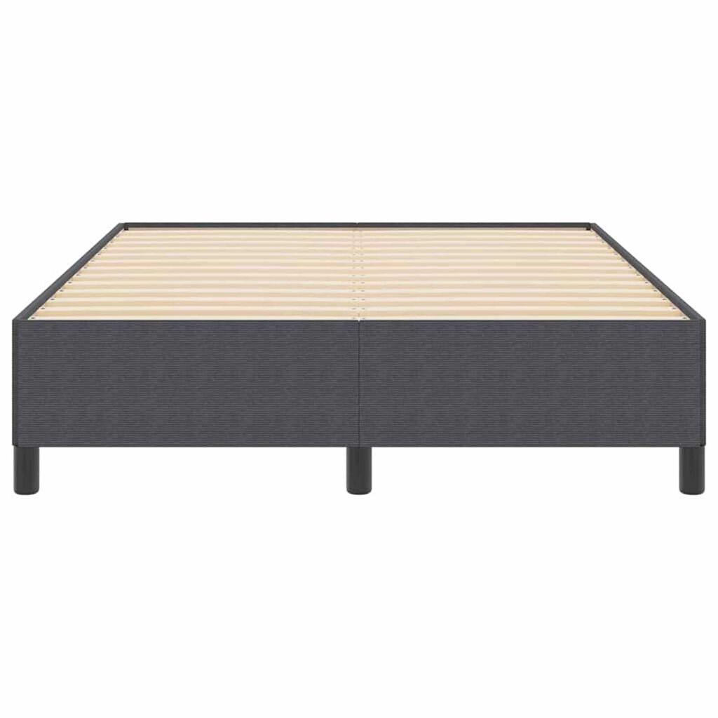 vidaXL Σκελετός Κρεβατιού Σκούρο γκρι 140 x 190 cm Βελούδο
