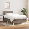 vidaXL &Kappa;&rho;&epsilon;&beta;ά&tau;&iota; Boxspring &mu;&epsilon; &Sigma;&tau;&rho;ώ&mu;&alpha; Taupe 90x190 &epsilon;&kappa;.&Upsilon;&phi;&alpha;&sigma;&mu;ά&tau;&iota;&nu;&omicron;