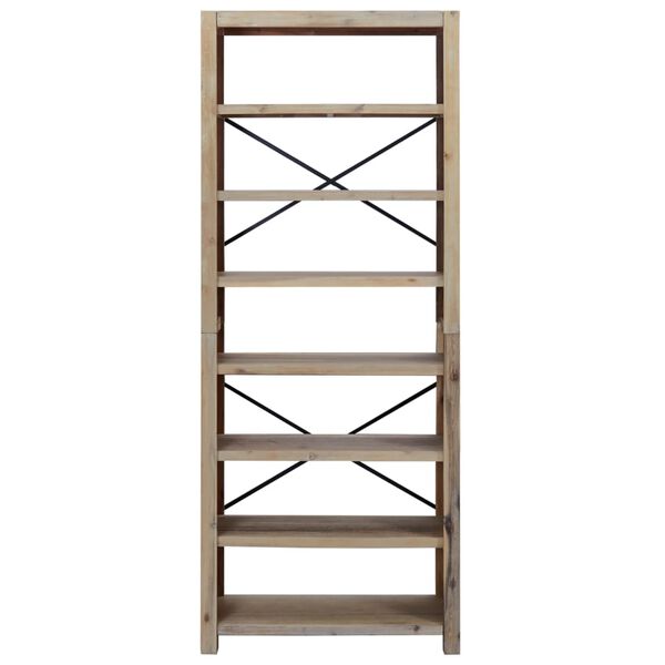 vidaXL Βιβλιοθήκη με 7 Επίπεδα 80 x 30 x 200 εκ. Μασίφ Ξύλο Ακακίας