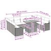 vidaXL Σετ Καναπέ Κήπου με αποθήκευση 10 pcs Μαύρο Πολυ ράταν
