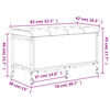 vidaXL Παγκάκι Αποθήκευσης Καφέ Δρυς 82x42x45 εκ. από Επεξ. Ξύλο