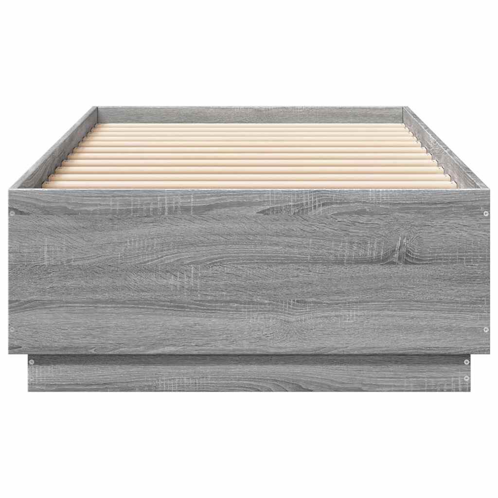 vidaXL Πλαίσιο Κρεβατιού Γκρι Sonoma 100x200 εκ. Επεξεργασμένο Ξύλο