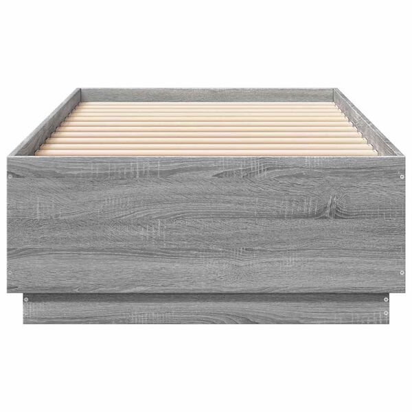 vidaXL Πλαίσιο Κρεβατιού Γκρι Sonoma 100x200 εκ. Επεξεργασμένο Ξύλο