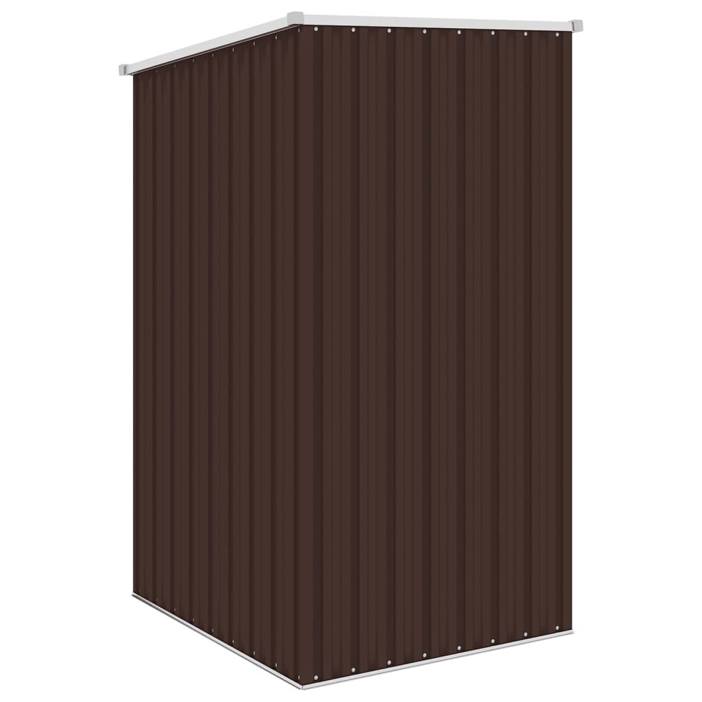 vidaXL Αποθήκη Κήπου Καφέ 87 x 98 x 159 εκ. από Γαλβανισμένο Ατσάλι