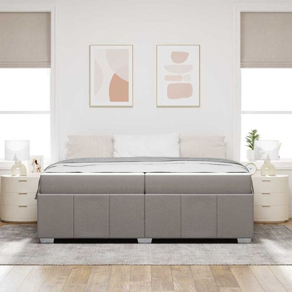 vidaXL &Sigma;&kappa;&epsilon;&lambda;&epsilon;&tau;ό&sigmaf; &Kappa;&rho;&epsilon;&beta;&alpha;&tau;&iota;&omicron;ύ &mu;&epsilon; &sigma;&tau;&rho;ώ&mu;&alpha; Taupe 200 x 200 cm ύ&phi;&alpha;&sigma;&mu;&alpha;