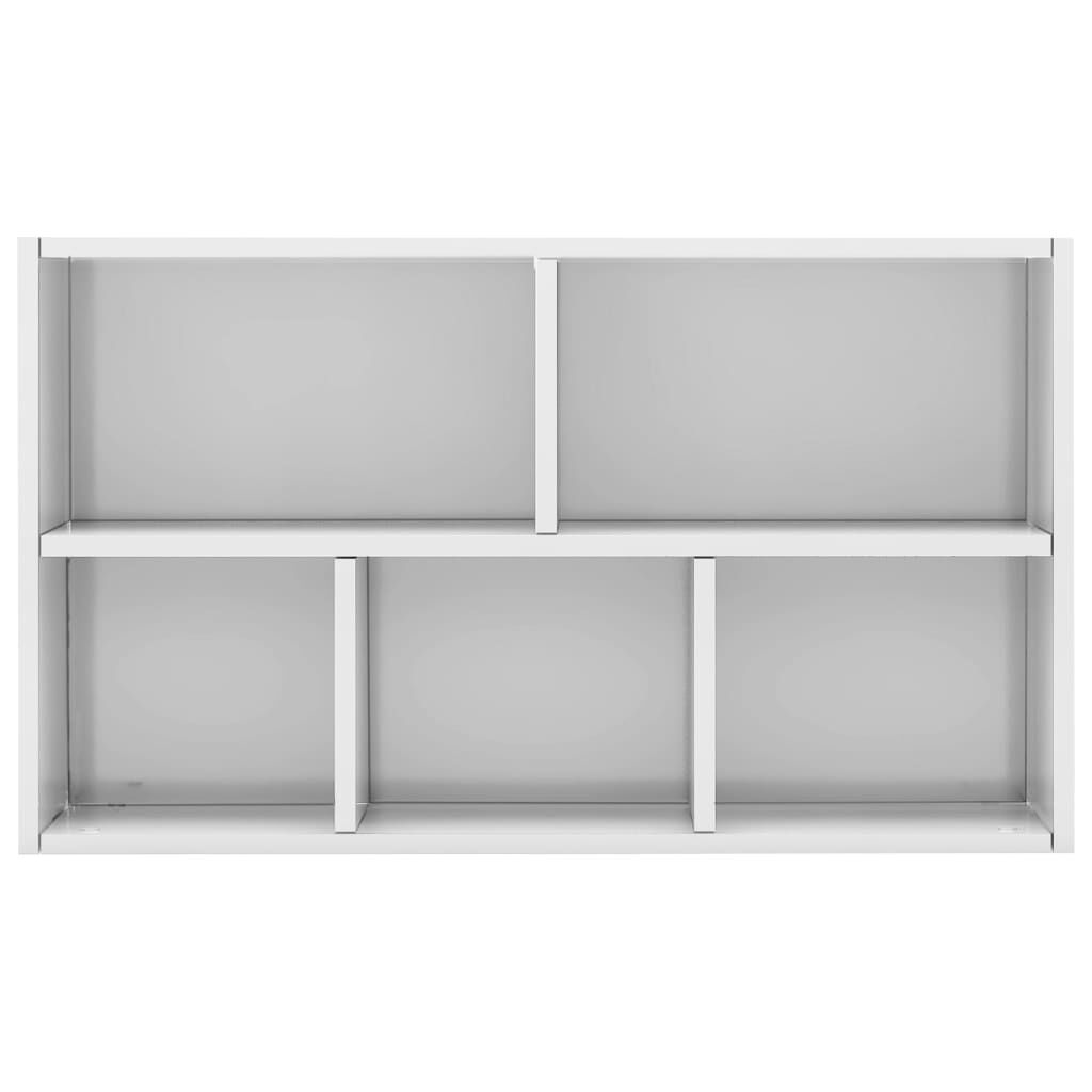 vidaXL Ραφιέρα / Βιβλιοθήκη Γυαλιστερό Λευκό 50x25x80 εκ. Επεξ. Ξύλο