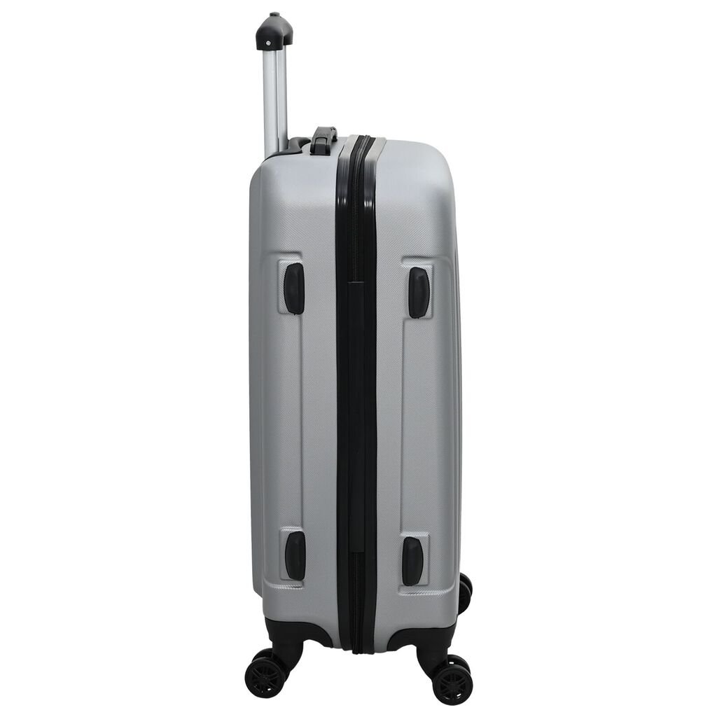 vidaXL Σετ βαλιτσών 3 τεμάχια Ανθεκτική Ασημί 20'' 24'' 28'' ABS