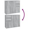 vidaXL Ντουλάπι Γκρι Sonoma 91x29,5x75 εκ. από Επεξεργασμένο Ξύλο