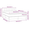 vidaXL &Kappa;&rho;&epsilon;&beta;ά&tau;&iota; Boxspring &mu;&epsilon; &Sigma;&tau;&rho;ώ&mu;&alpha; &Sigma;&kappa;&omicron;ύ&rho;&omicron; &Gamma;&kappa;&rho;&iota; 140x200 &epsilon;&kappa; &Upsilon;&phi;&alpha;&sigma;&mu;ά&tau;&iota;&nu;&omicron;
