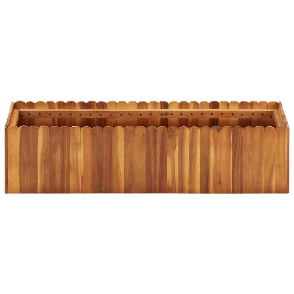 vidaXL Ζαρντινιέρα Υπερυψωμένη 100 x 30 x 25 εκ. Μασίφ Ξύλο Ακακίας