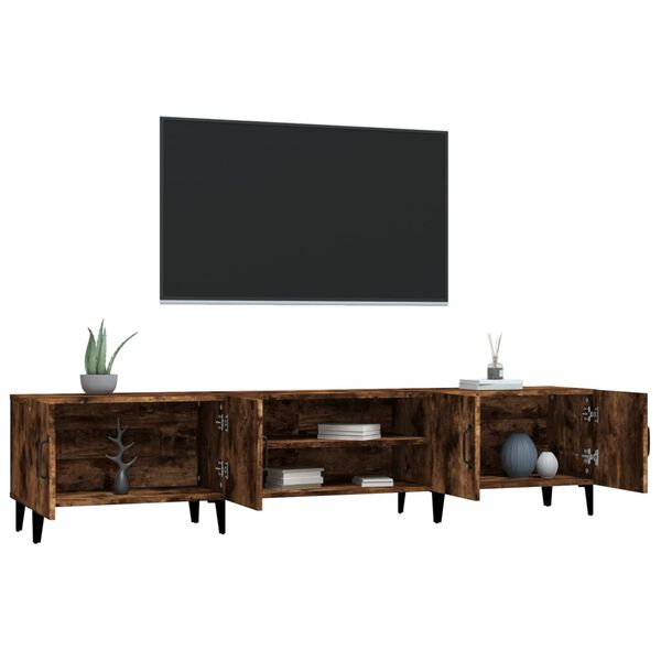vidaXL Έπιπλο Τηλεόρασης Καπνιστή Δρυς 180 x 31,5 x 40 εκ. Επεξ. Ξύλο