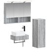 vidaXL &Sigma;&epsilon;&tau; &Nu;&tau;&omicron;&upsilon;&lambda;&alpha;&pi;&iota;ώ&nu; &Mu;&pi;ά&nu;&iota;&omicron;&upsilon; 4 pcs &Gamma;&kappa;&rho;&iota; Sonoma 50 x 14,5 x 70 &epsilon;&kappa;