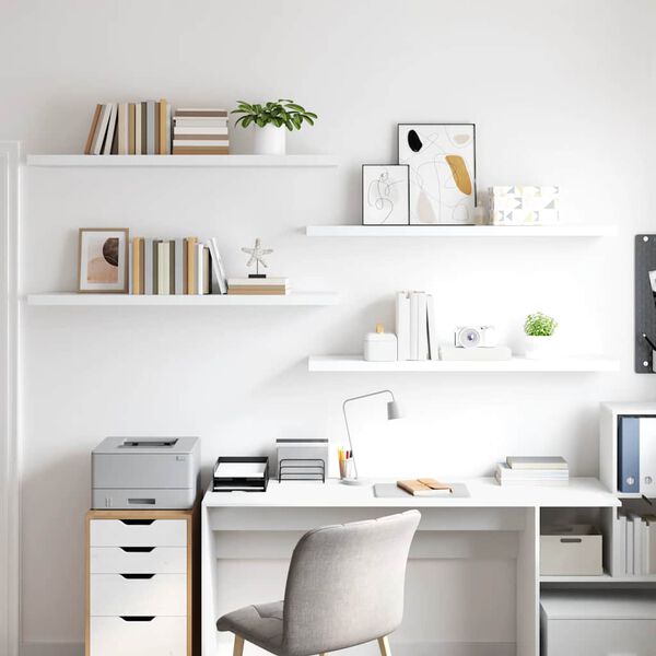 vidaXL &Rho;ά&phi;&iota;&alpha; &Tau;&omicron;ί&chi;&omicron;&upsilon; 4 &tau;&epsilon;&mu;. Ά&sigma;&pi;&rho;&alpha; 120x23,5x3,8 &epsilon;&kappa;. MDF