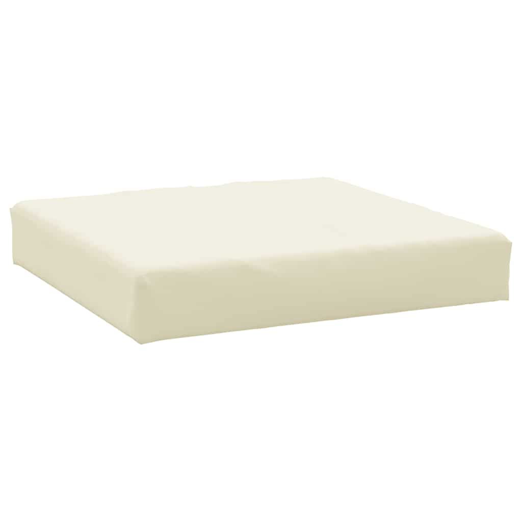 vidaXL Μαξιλάρι Παλέτας Κρεμ 60x60x9,5 εκ. Ύφασμα Oxford