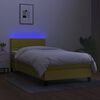 vidaXL &Kappa;&rho;&epsilon;&beta;ά&tau;&iota; Boxspring &mu;&epsilon; &Sigma;&tau;&rho;ώ&mu;&alpha; & LED &Pi;&rho;ά&sigma;&iota;&nu;&omicron; 90x200 &epsilon;&kappa;. &Upsilon;&phi;&alpha;&sigma;&mu;ά&tau;&iota;&nu;&omicron;