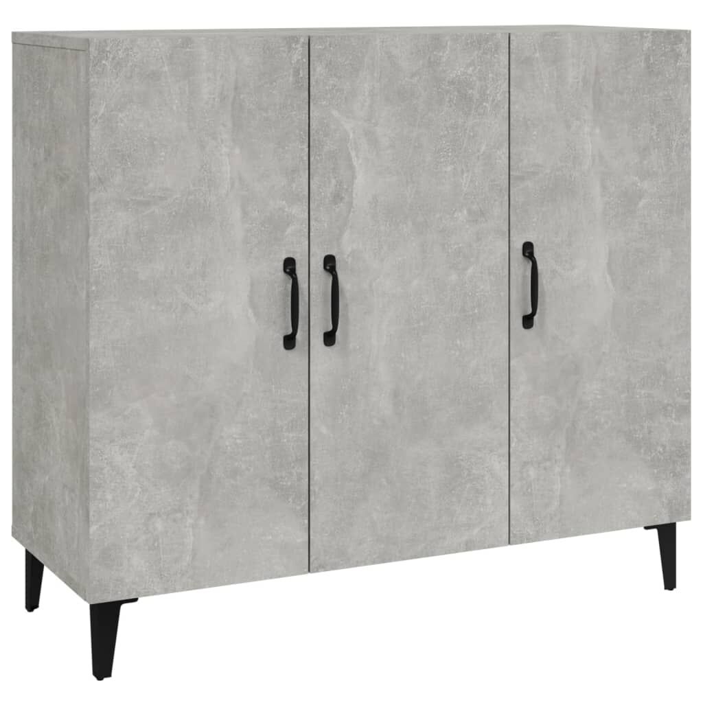 vidaXL Ντουλάπι Γκρι Σκυροδέματος 90x34x80 εκ. Επεξεργασμένο Ξύλο
