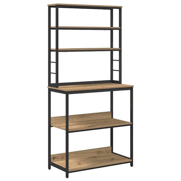 vidaXL &Rho;ά&phi;&iota; &Kappa;&omicron;&upsilon;&zeta;ί&nu;&alpha;&sigmaf; Artisan Oak 80 x 40 x 168 &epsilon;&kappa; &Epsilon;&pi;&epsilon;&xi;&epsilon;&rho;&gamma;&alpha;&sigma;&mu;έ&nu;&omicron; &xi;ύ&lambda;&omicron;