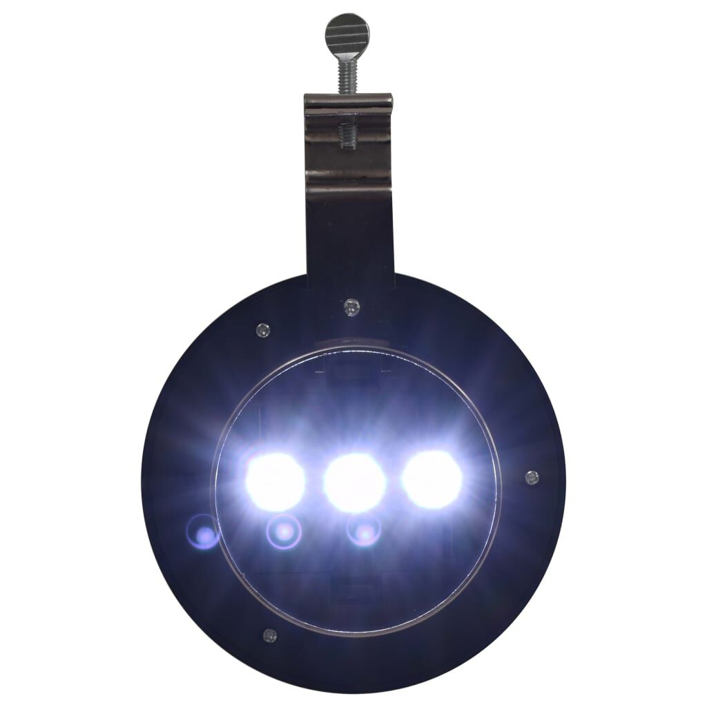 vidaXL Φωτιστικά Εξωτ. Χώρου Ηλιακά 6 τεμ. LED Στρογγυλά Λευκά 12 εκ.